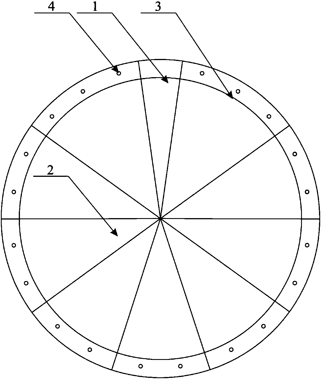 Shield tunnel lining ring and blocking method