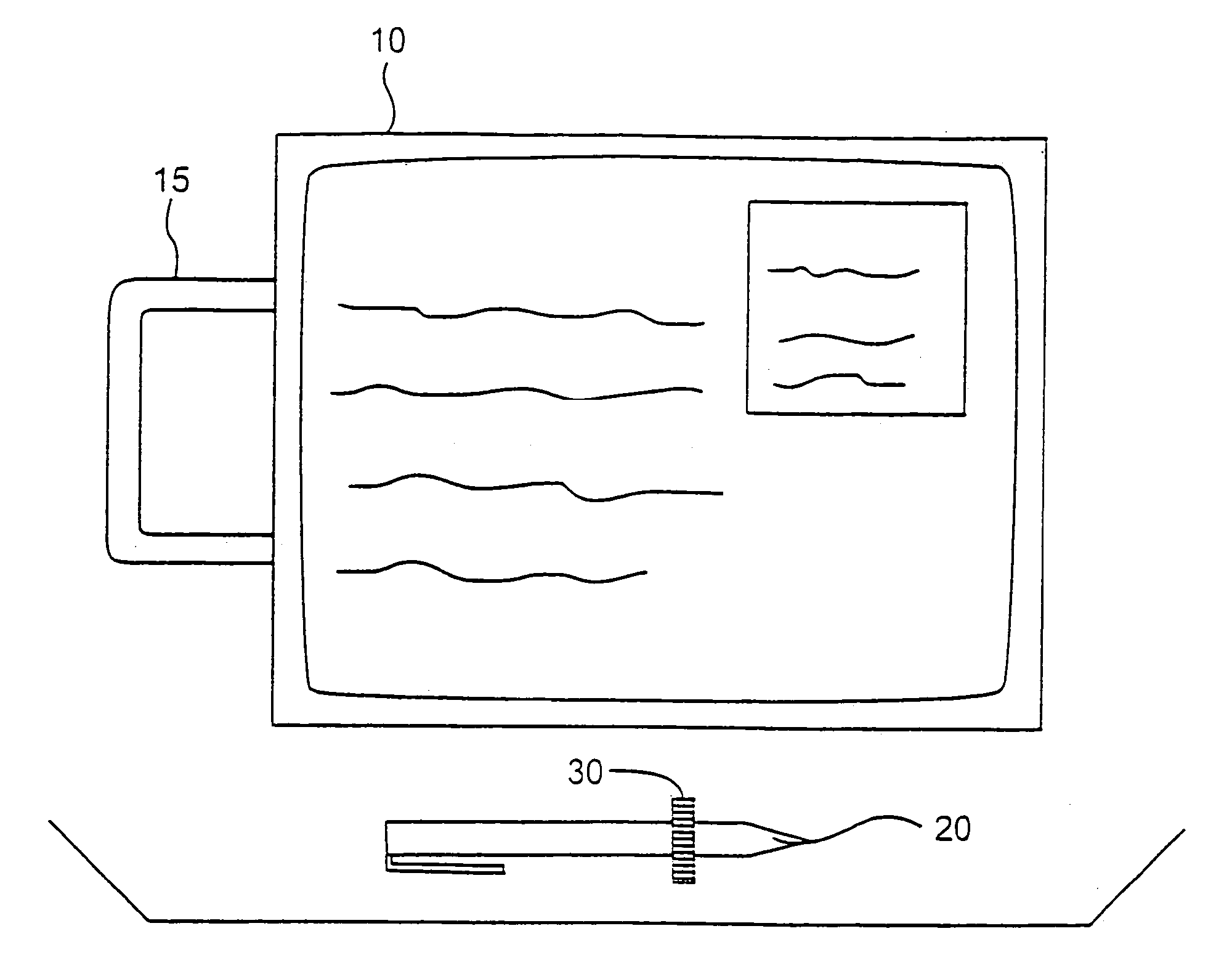 Input devices for entering data into an electronic medical record (EMR)