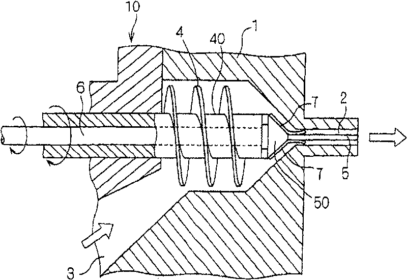 Extrusion molded article