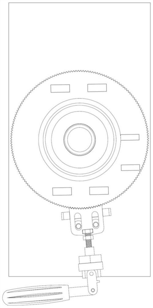 Bed body rotating and locking structure of beauty bed