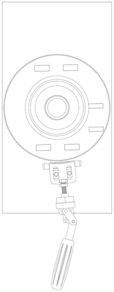 Bed body rotating and locking structure of beauty bed