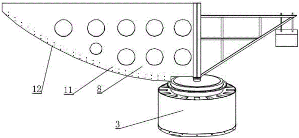 Main reflector interchange structure of satellite communication earth station antenna and technology for main reflector interchange structure