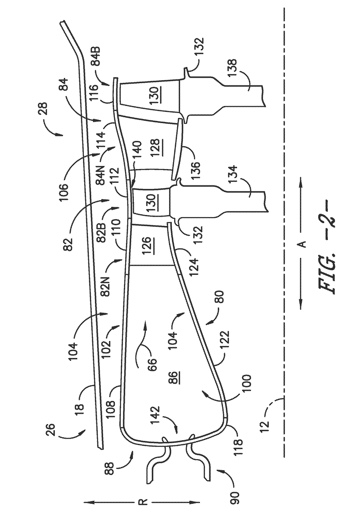 Flow path assemblies for gas turbine engines and assembly methods therefore