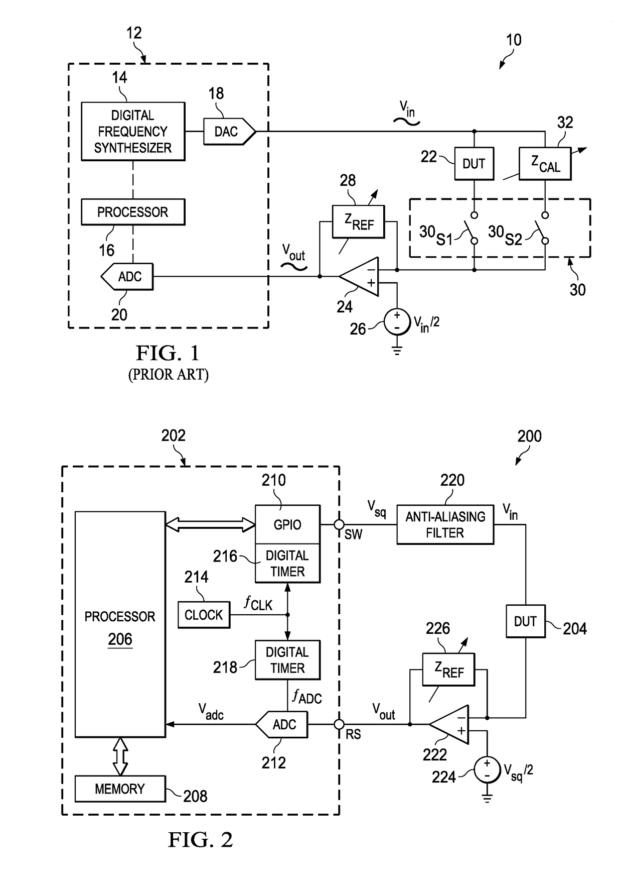 Calibration of Inverting Amplifier Based Impedance Analyzers