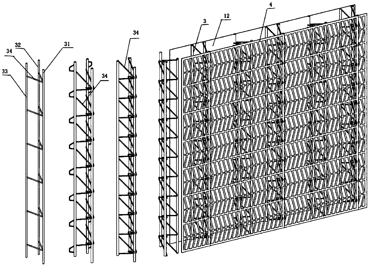 Light steel mesh wall body and building house body built by light steel mesh wall body