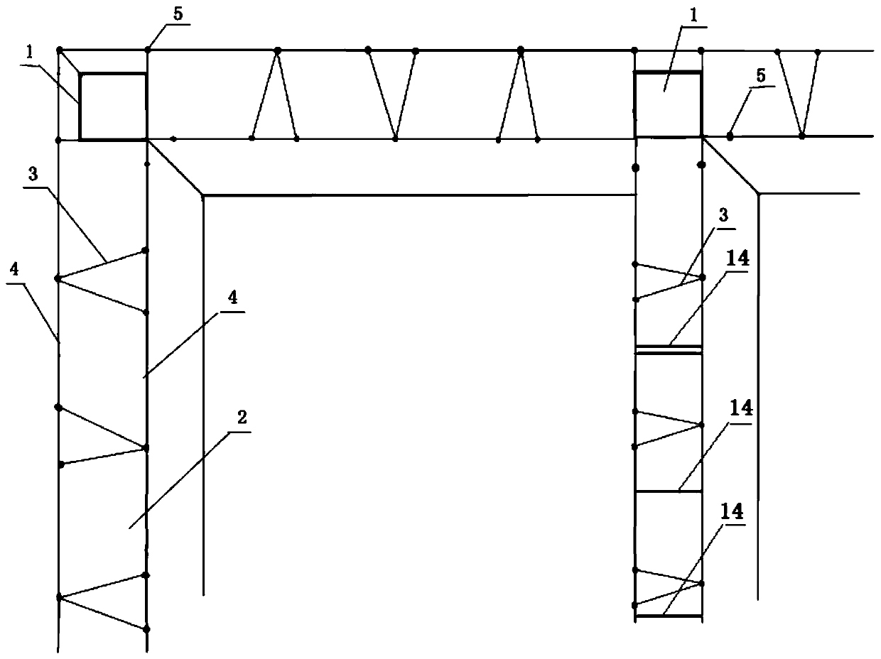 Light steel mesh wall body and building house body built by light steel mesh wall body