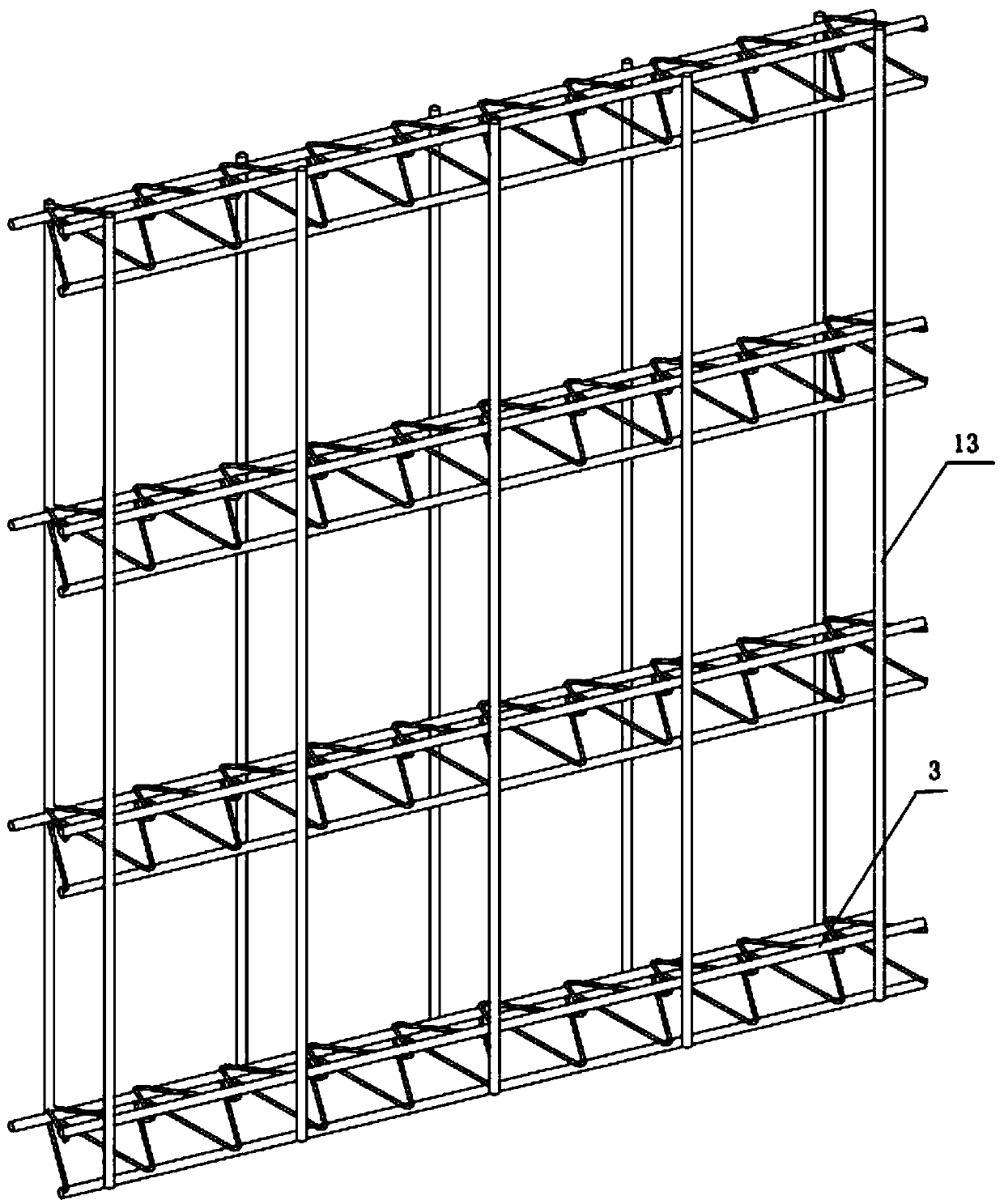 Light steel mesh wall body and building house body built by light steel mesh wall body