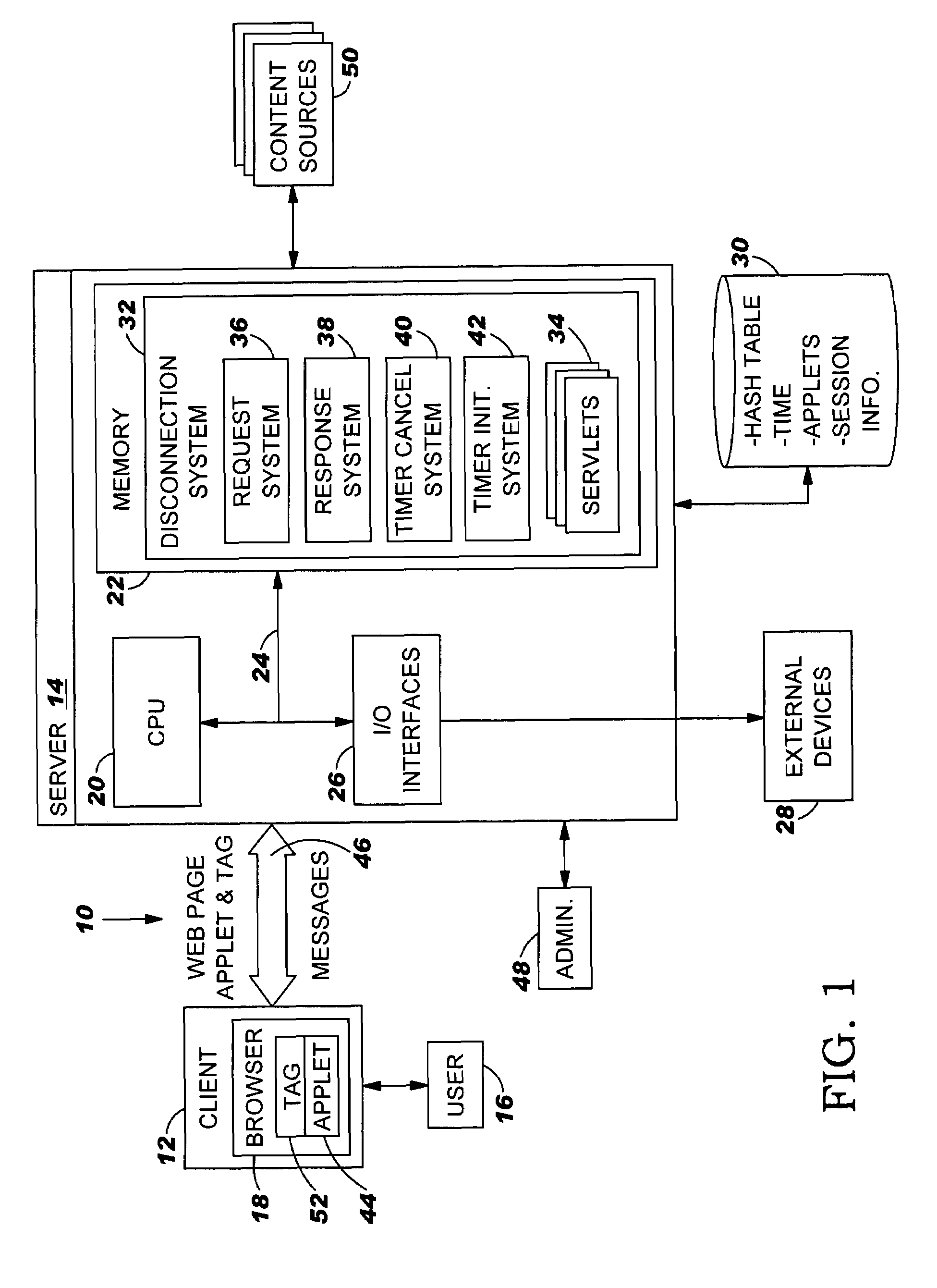 Method, system and program product for delayed disconnection of a client from a server