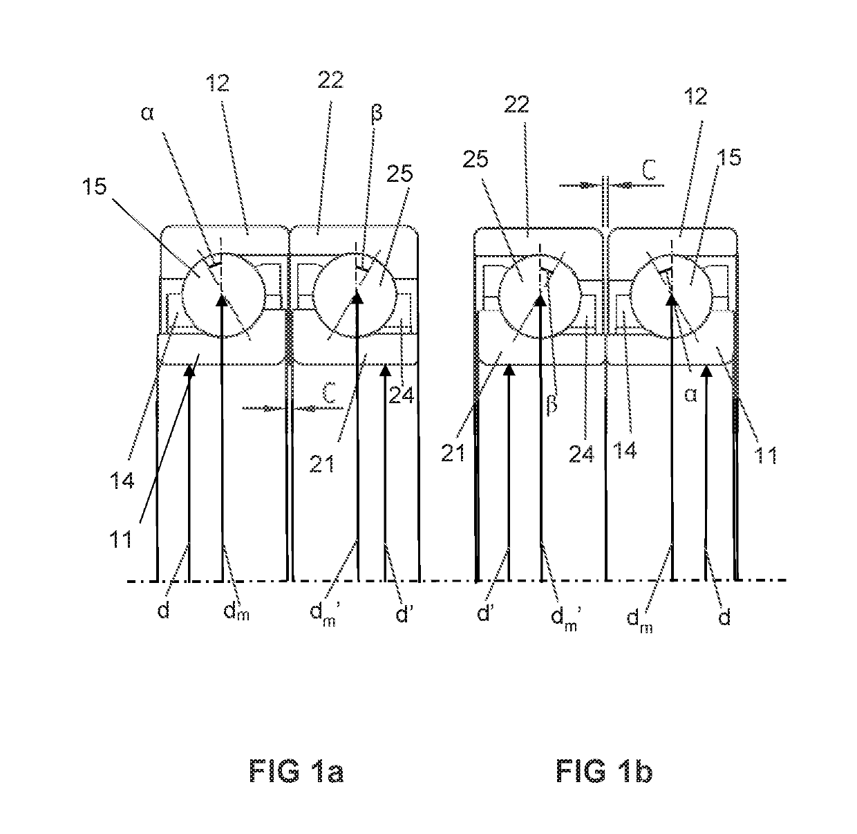 TWO HYBRID BALL BEARINGS and A COMPRESSOR BEARING ARRANGEMENT