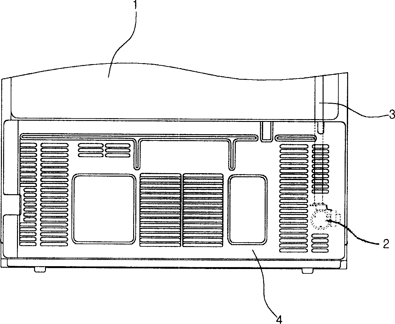 Mechanical cavity cover structure for refrigerator