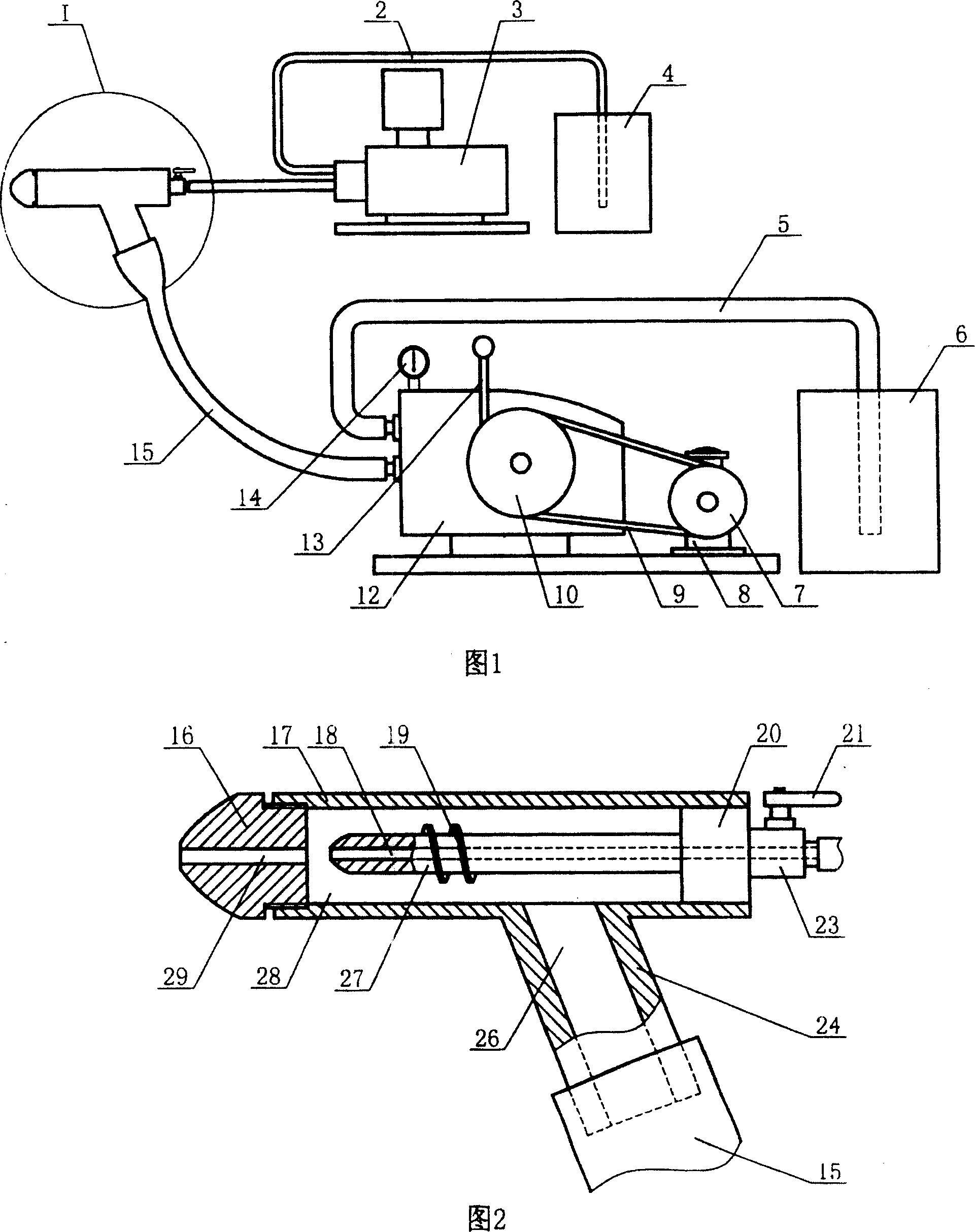 Lactescent gunite material for supports of mine and construction method for guniting supports