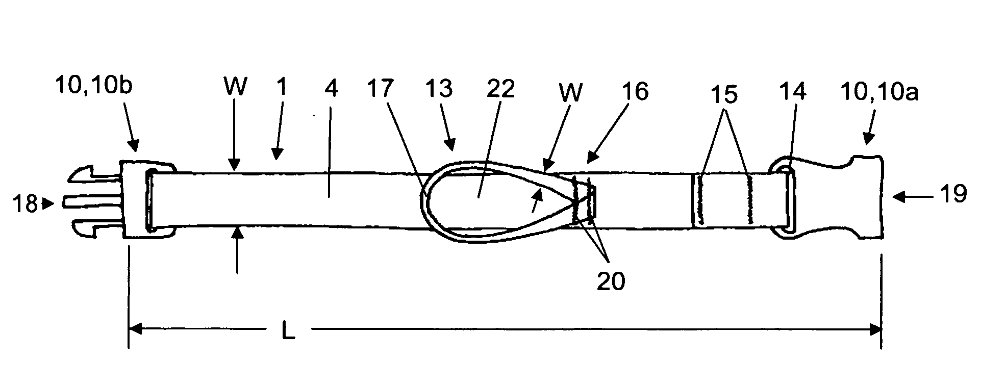 Self securing equipment strap