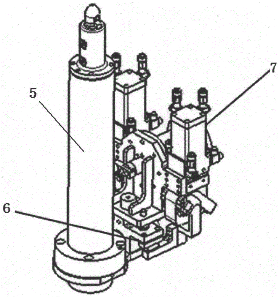 An automatic mechanism for rapid switching of accompanying positioning tooling