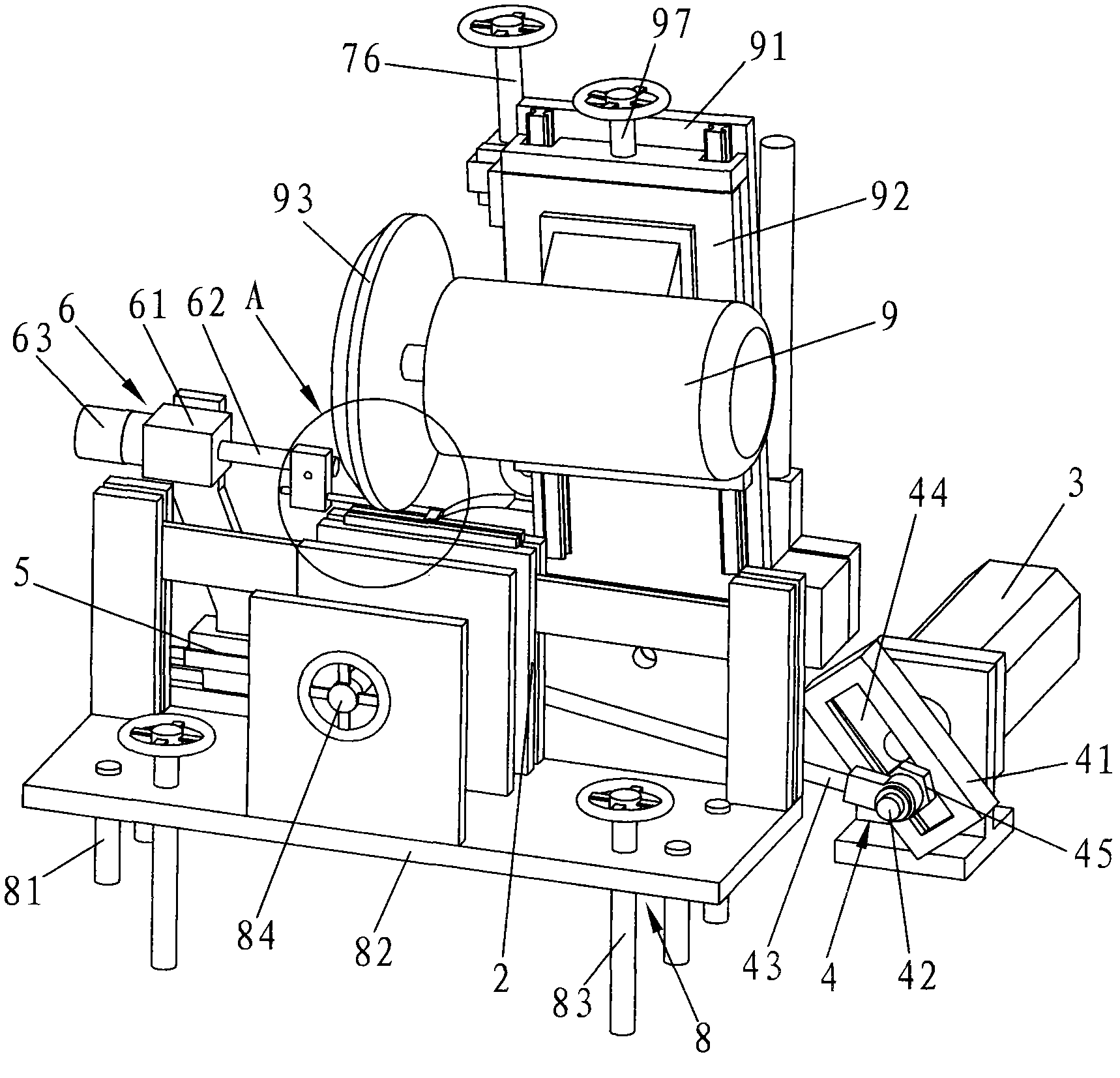 Precise automatic gear grinding machine with saw