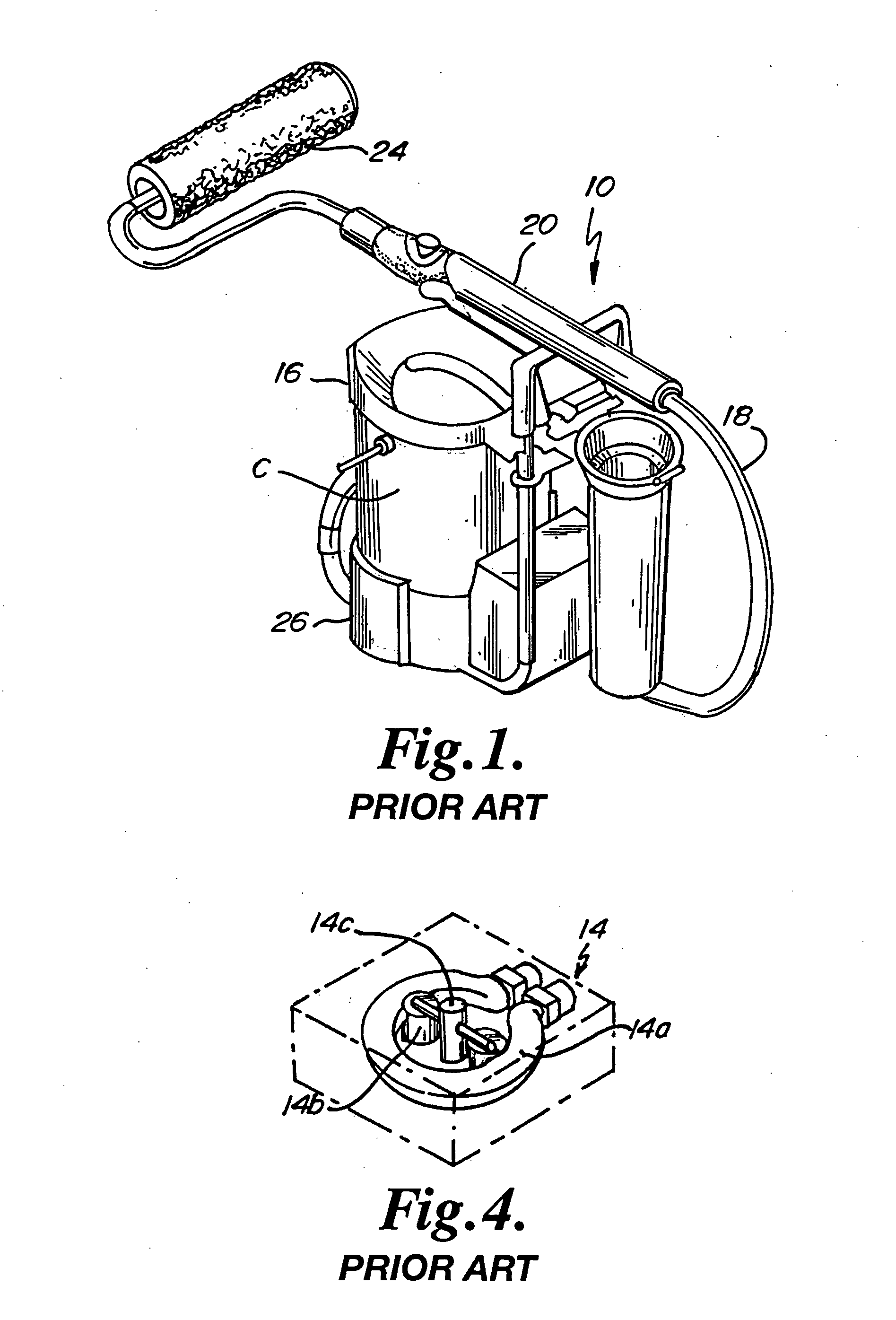 Reversible electric pump and paint roller assembly