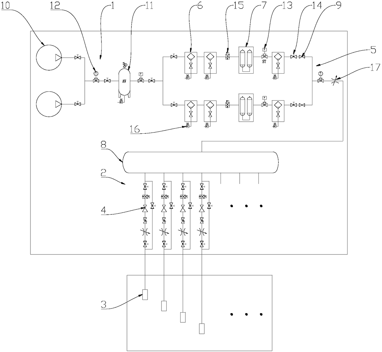 Anti-icing system for water conservancy and hydropower engineering