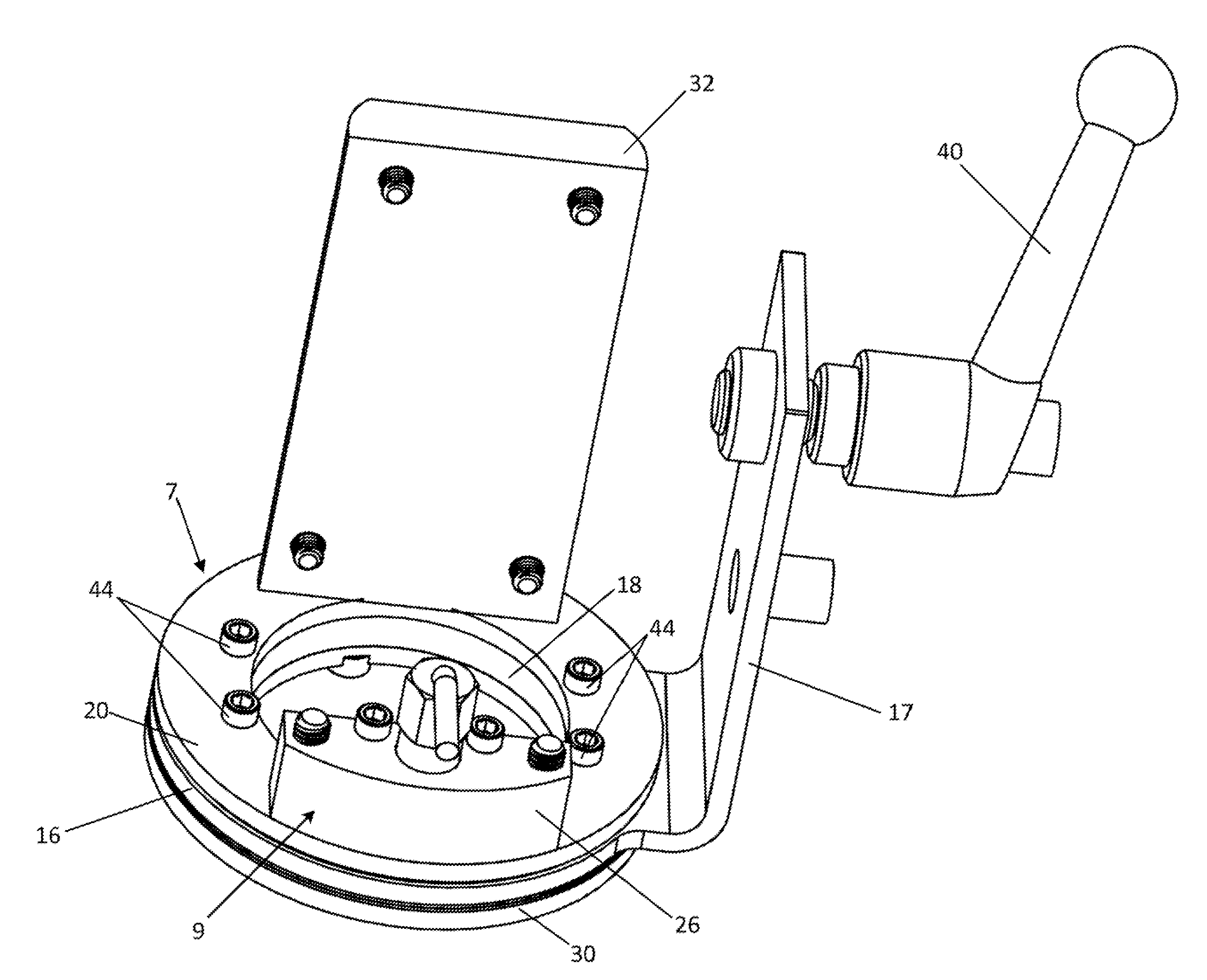 Machine vision camera mount with rotational adjustment