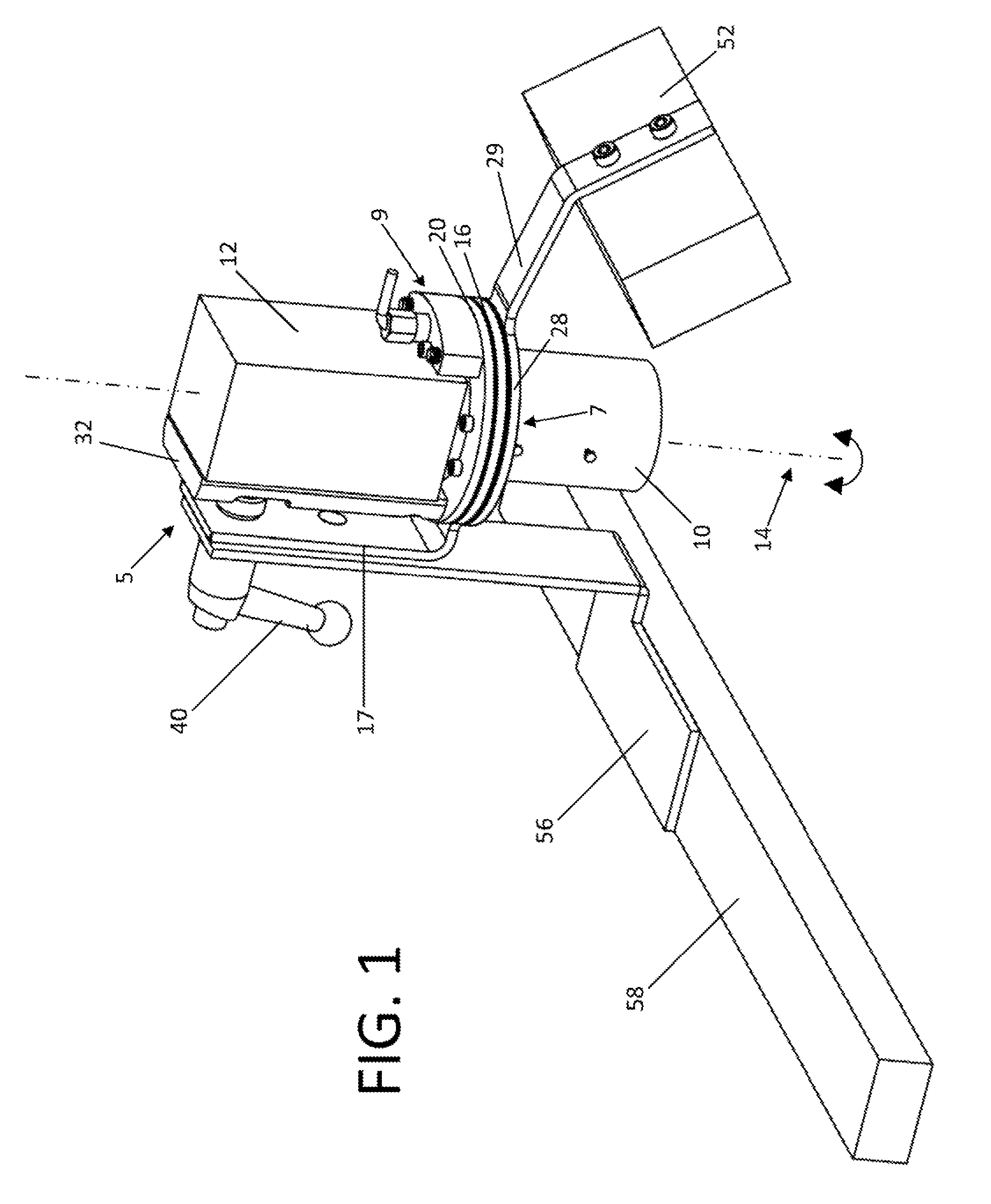 Machine vision camera mount with rotational adjustment