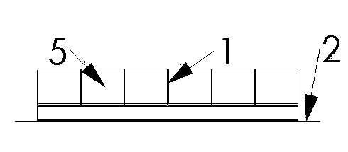 Floating raft type photovoltaic array