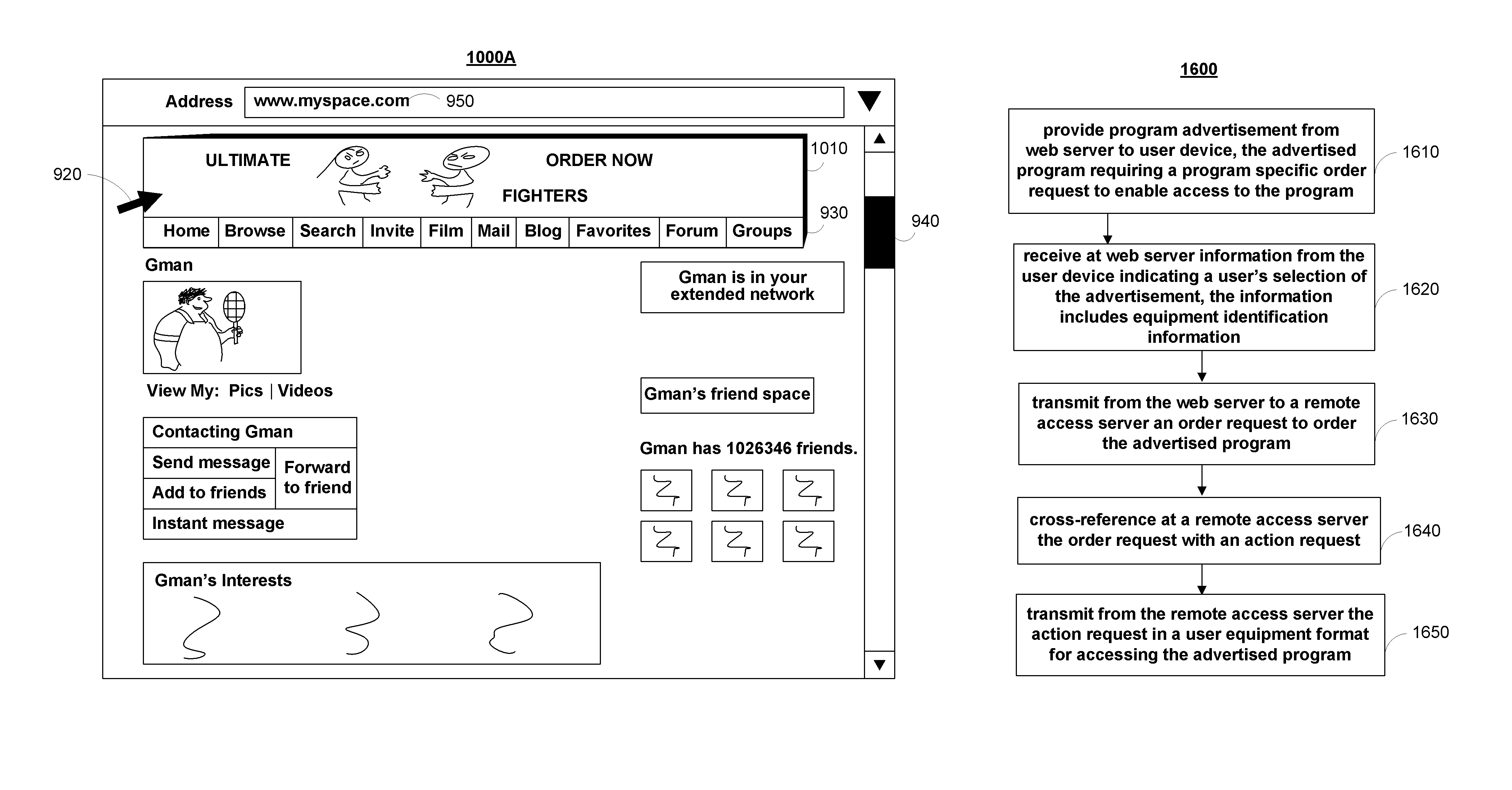 Systems and methods for providing remote program ordering on a user device via a web server