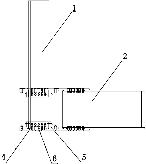 Step type aluminum alloy node device and assembling method thereof