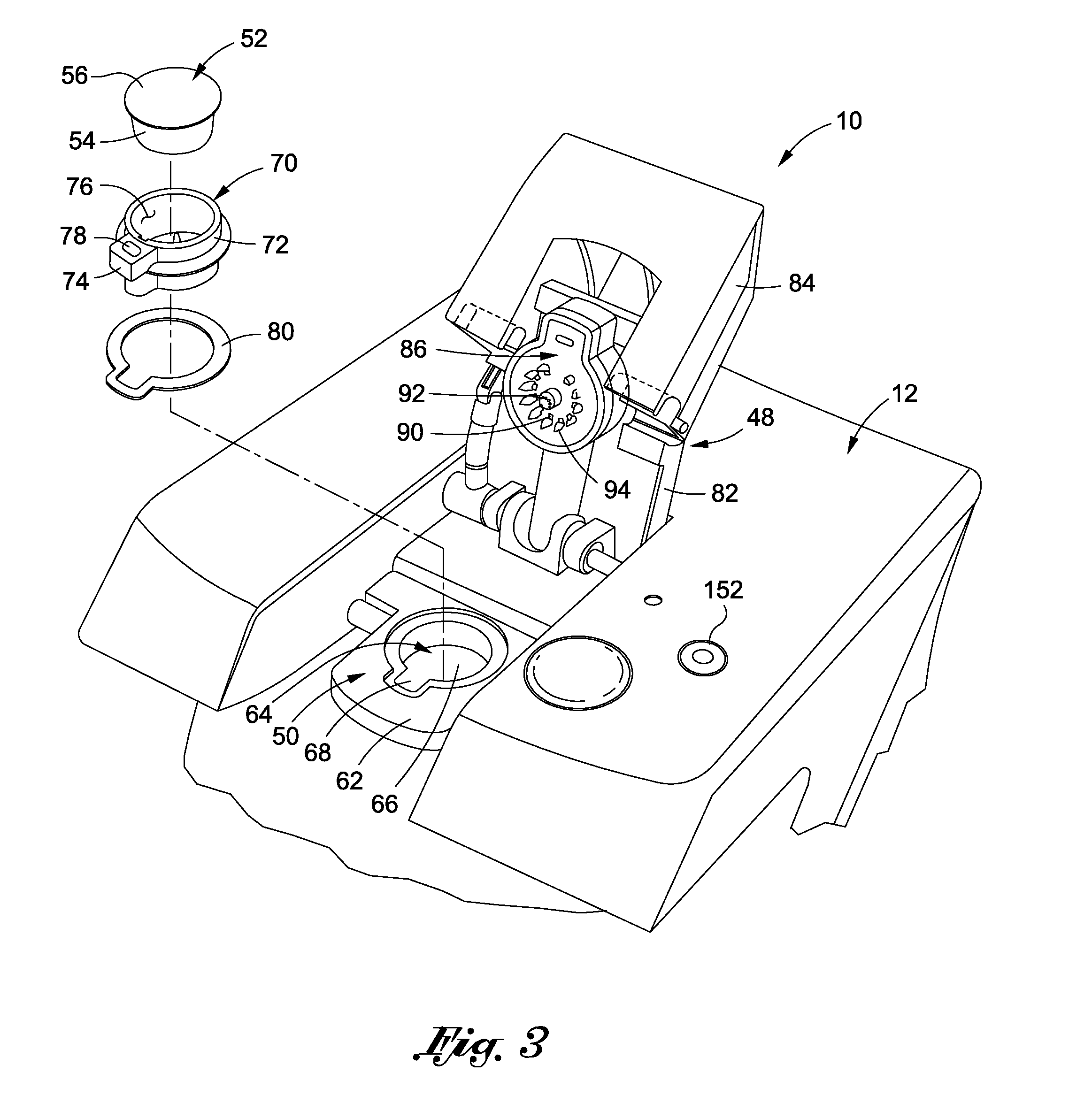 Single serve beverage dispensing system including an ionizer