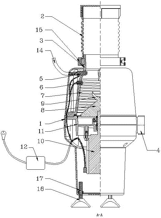 A kitchen waste processor