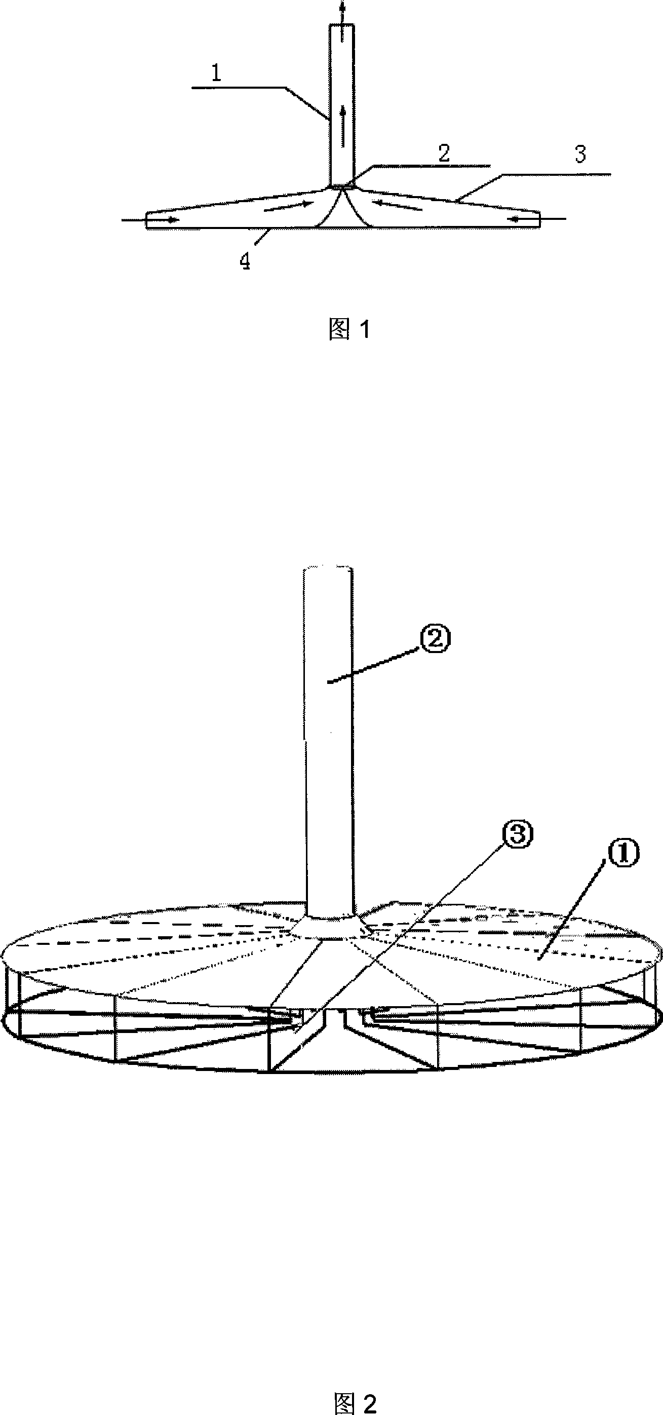 Heat collectors for solar energy hot blast power generation system