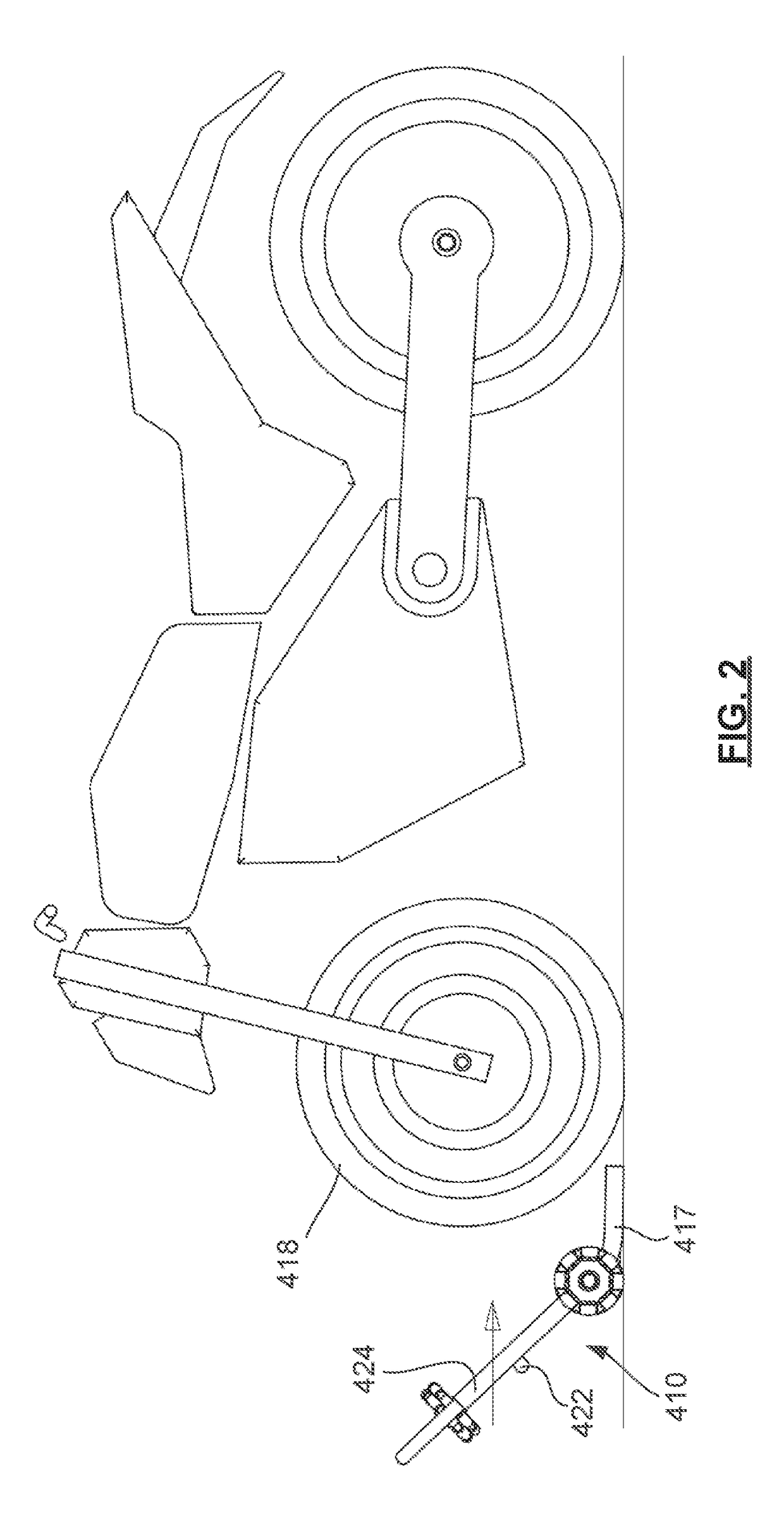 Improved apparatus for maneuvering parked motorcycles and motor scooters