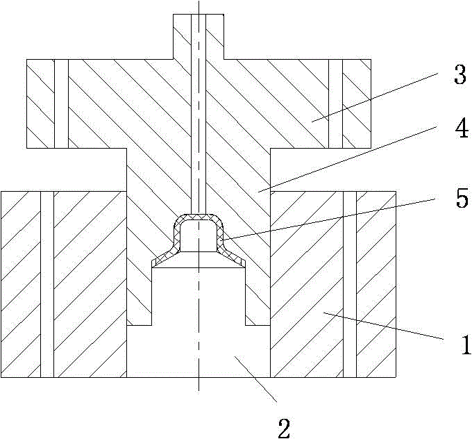 The cold forging production process of the pressure box gland of the tiller