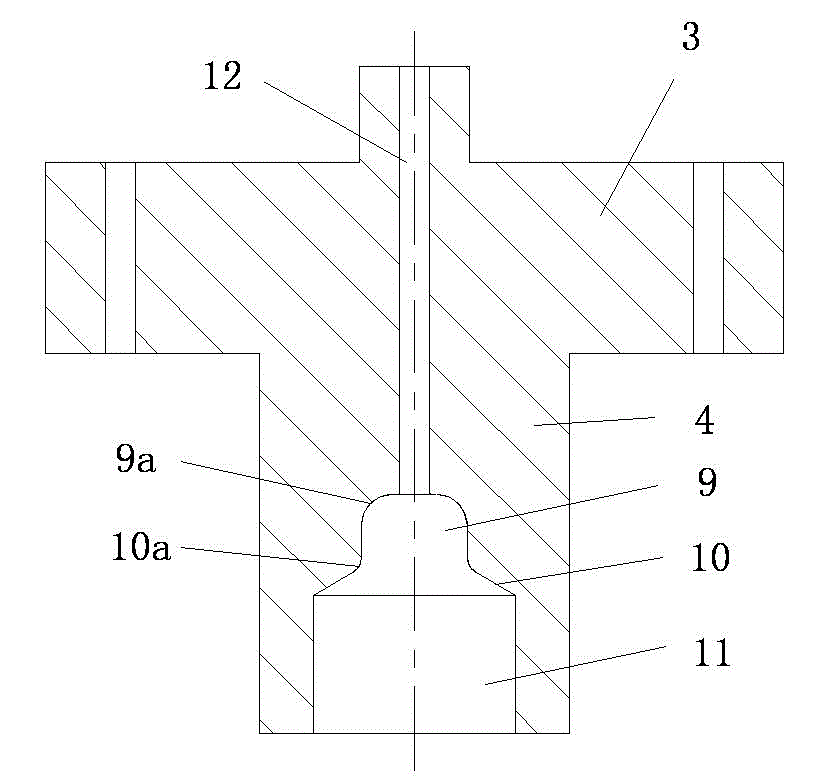 The cold forging production process of the pressure box gland of the tiller