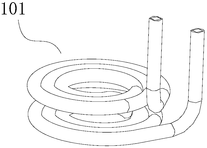 Water pump anti-freezing device of air conditioning unit and anti-freezing water pump