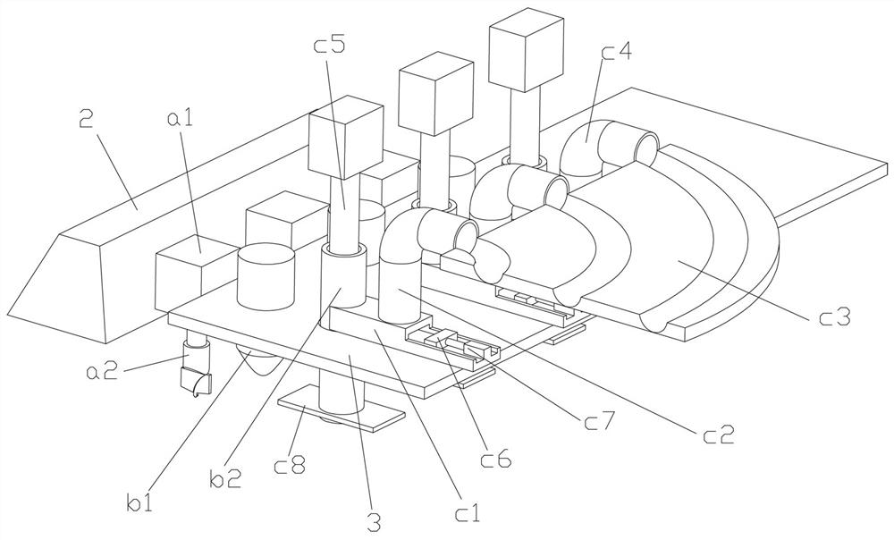 Mattress magnetic particle mounting equipment