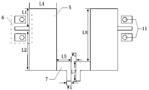 Wide-stopband LTCC (low temperature co-fired ceramic) band-pass filter based on magnetoelectric coupling counteraction technology