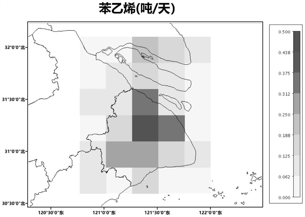 Urban atmospheric emission list inversion method, system and device and storage medium