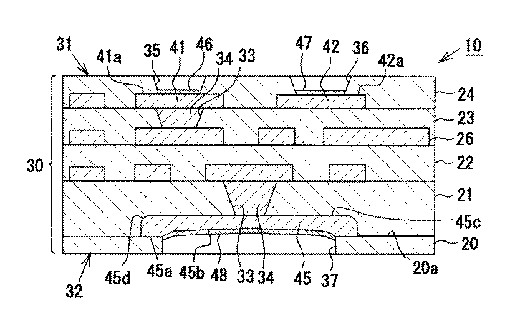 Multilayer Wiring Substrate, and Method of Manufacturing the Same