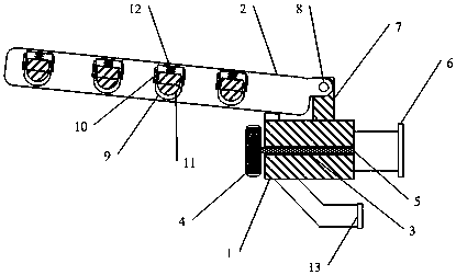 Novel precise injection molding part of window frame clothes hanger