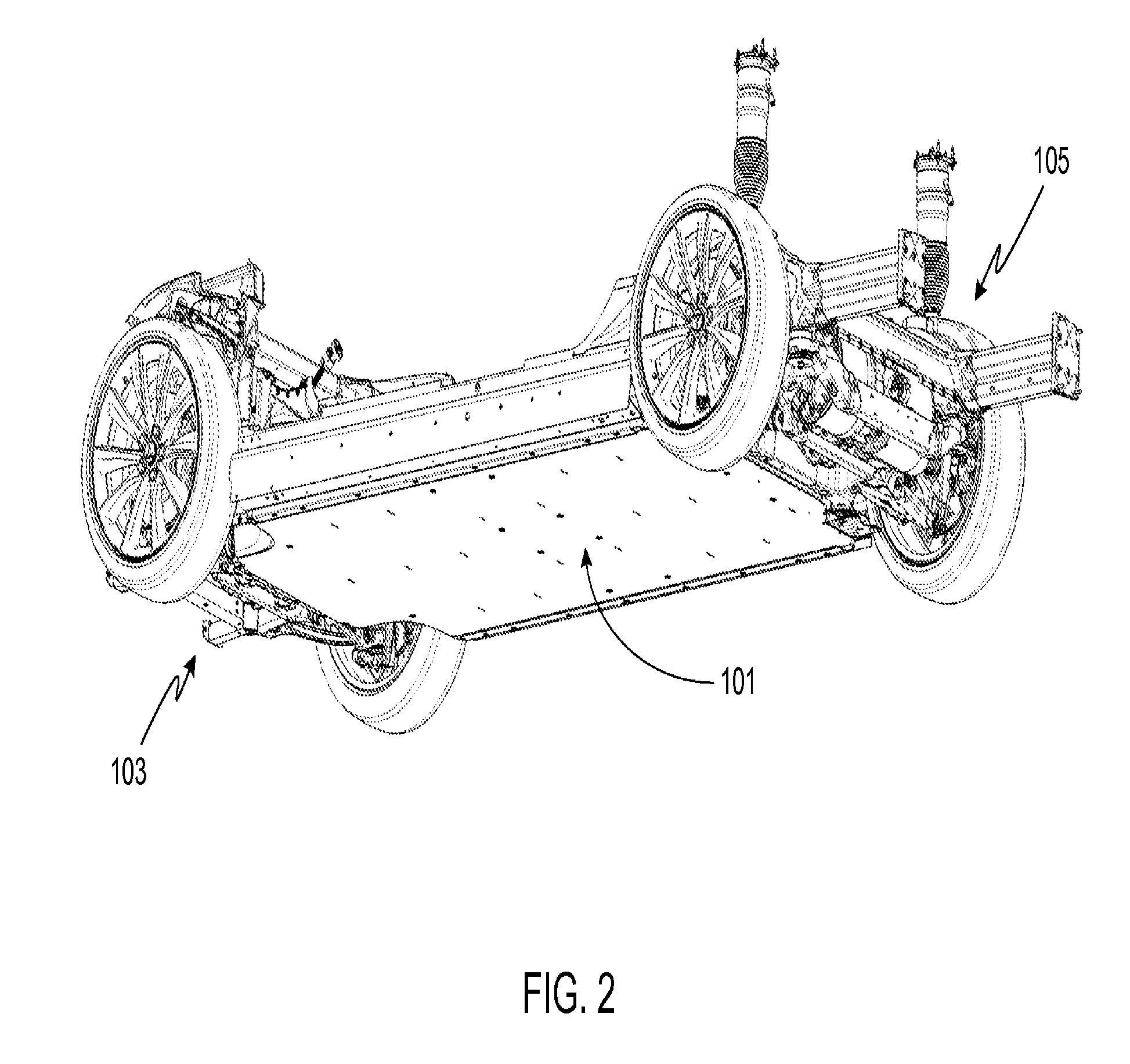 System for absorbing and distributing side impact energy utilizing an integrated battery pack