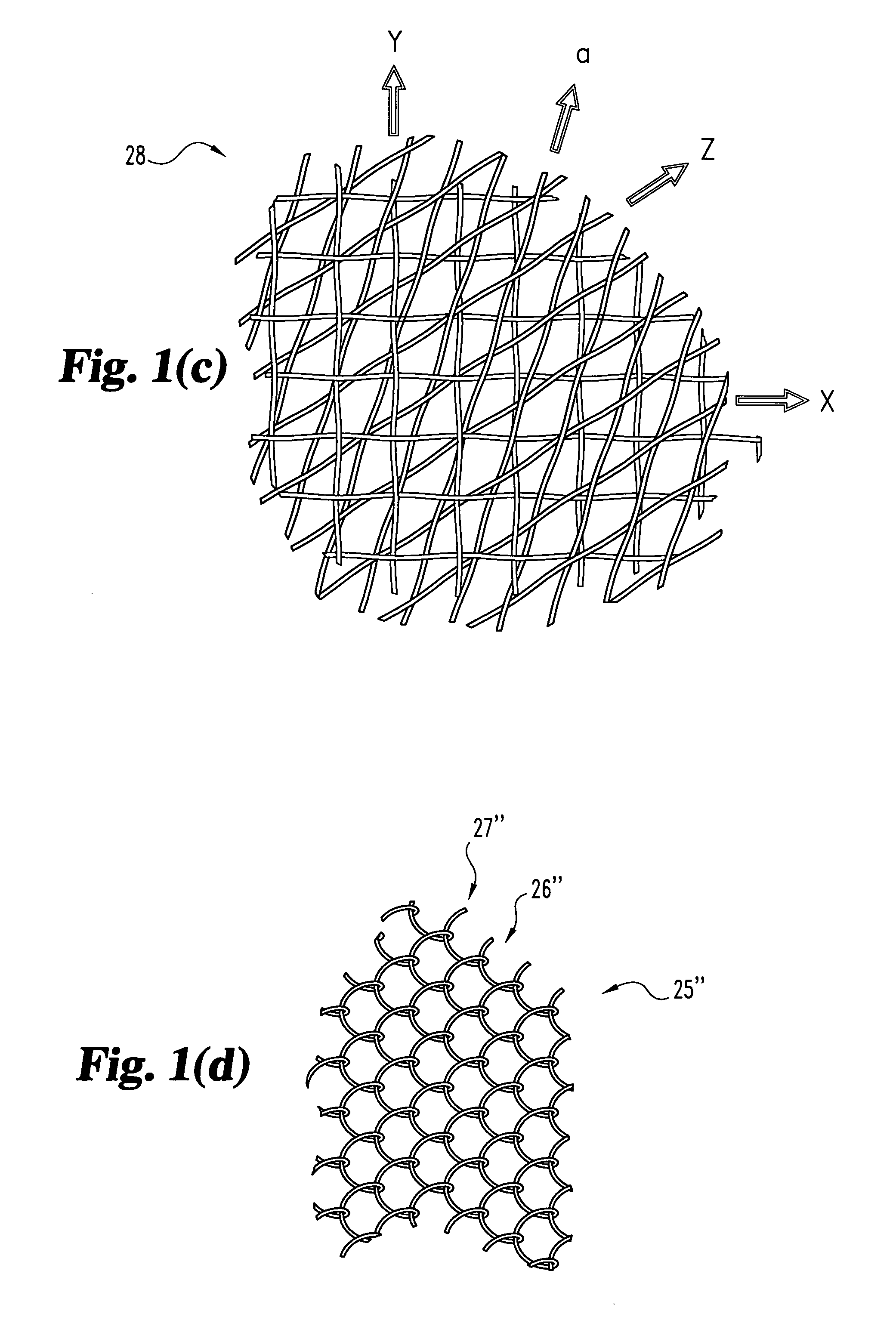 Woven orthopedic implants