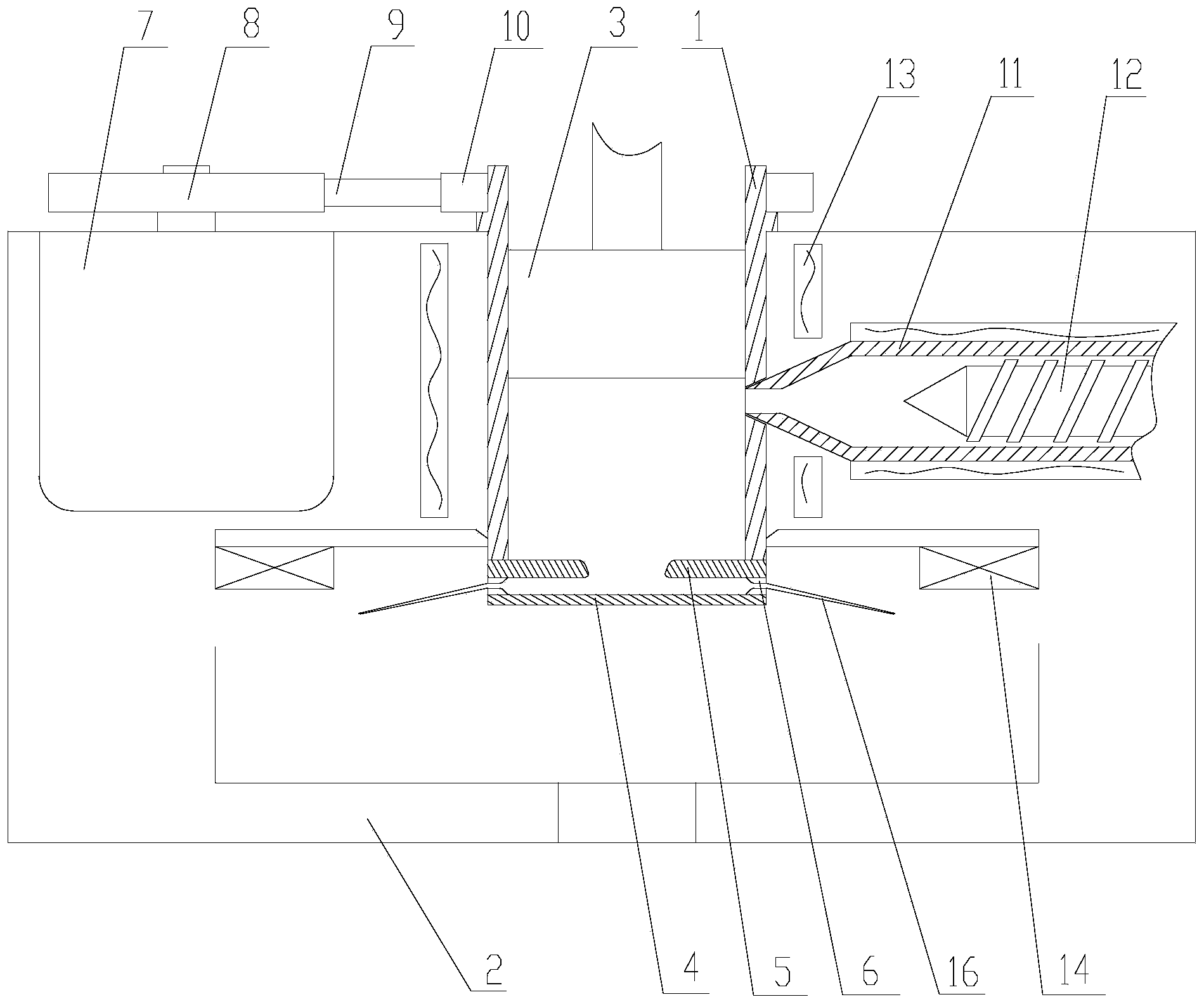 Super-centrifugal and swirl high viscosity spinning method and device for producing nano-fibers