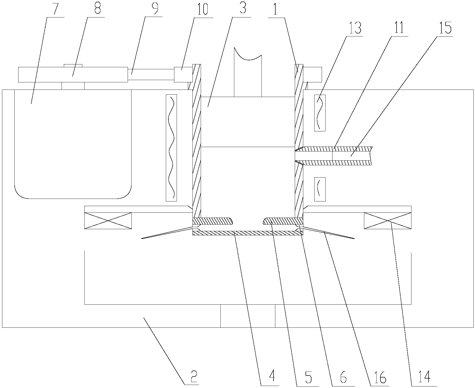 Super-centrifugal and swirl high viscosity spinning method and device for producing nano-fibers