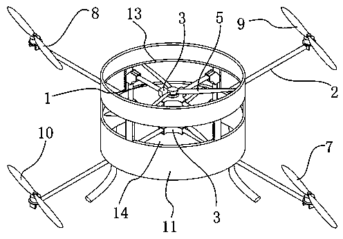 A channel propeller aircraft