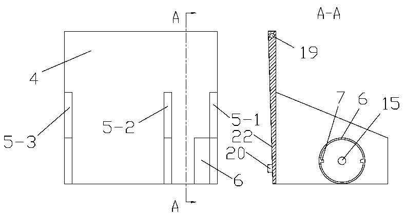 Downward pressing rotation stopping type door opening and closing speed limiter