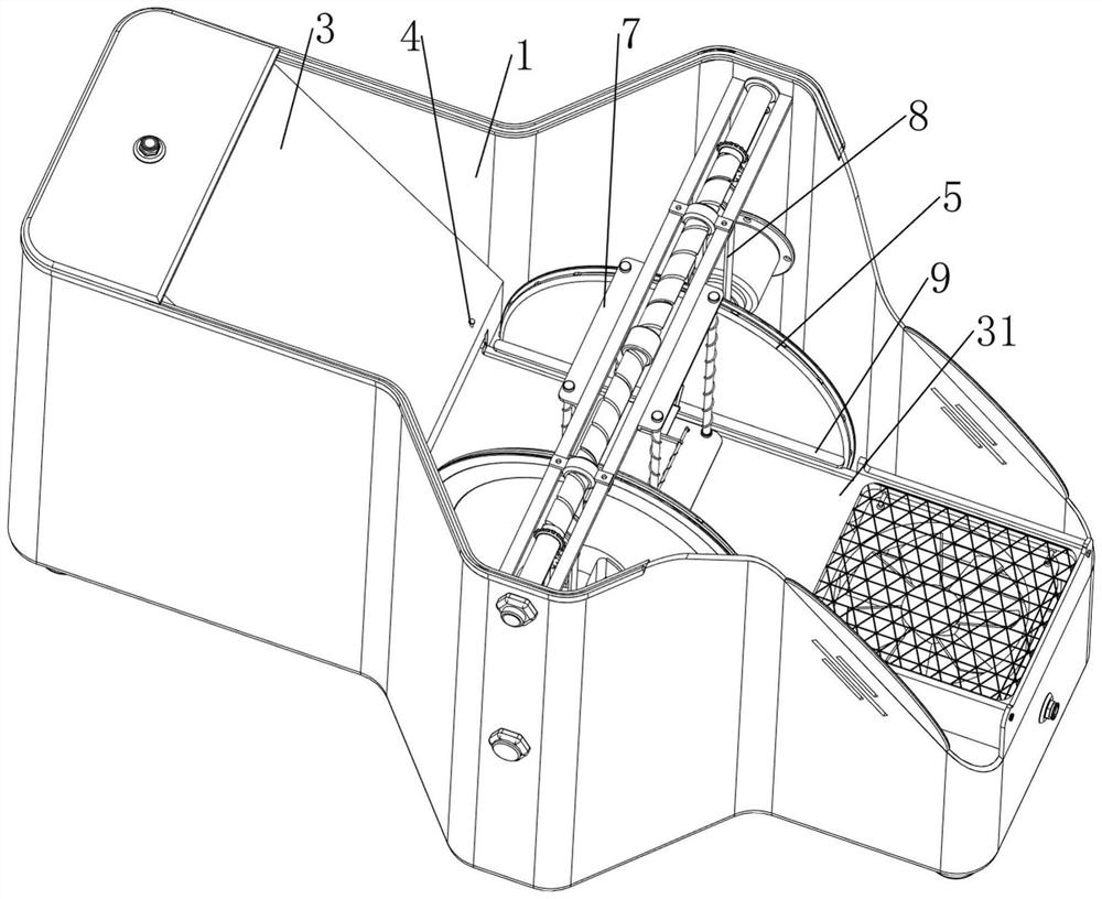 Glazed tile grinding and glaze removing device