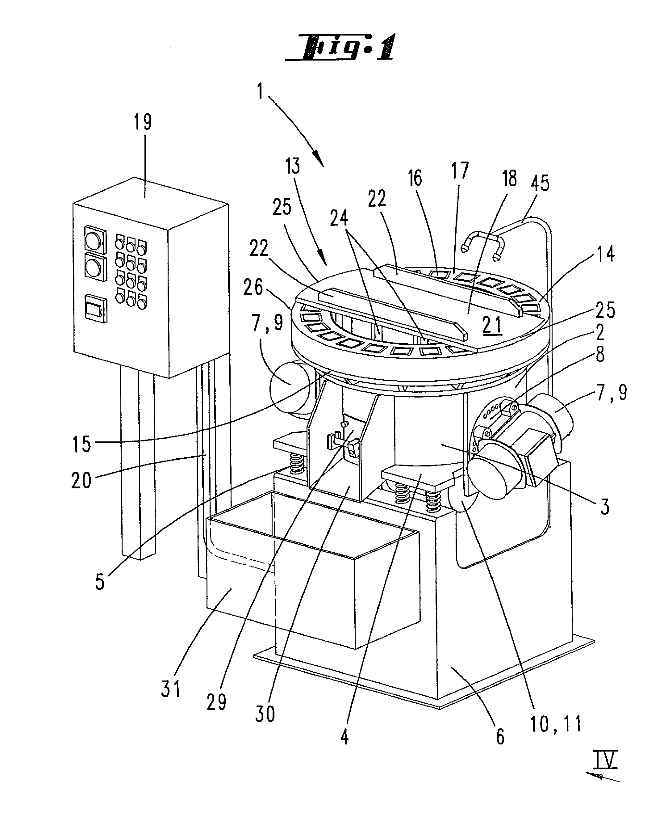 Grinding or polishing apparatus and method for operating it