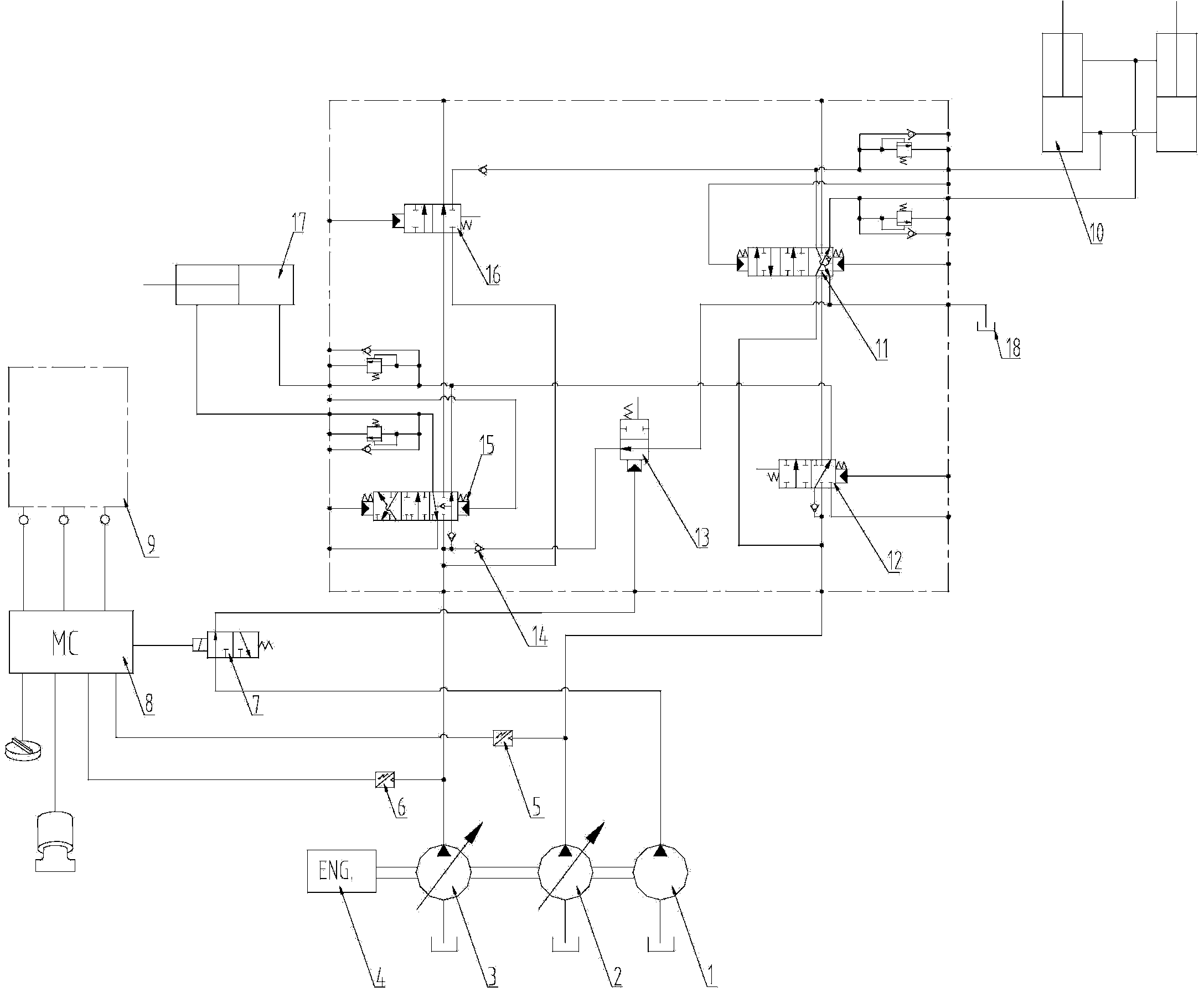 Energy regeneration system of excavator and excavator