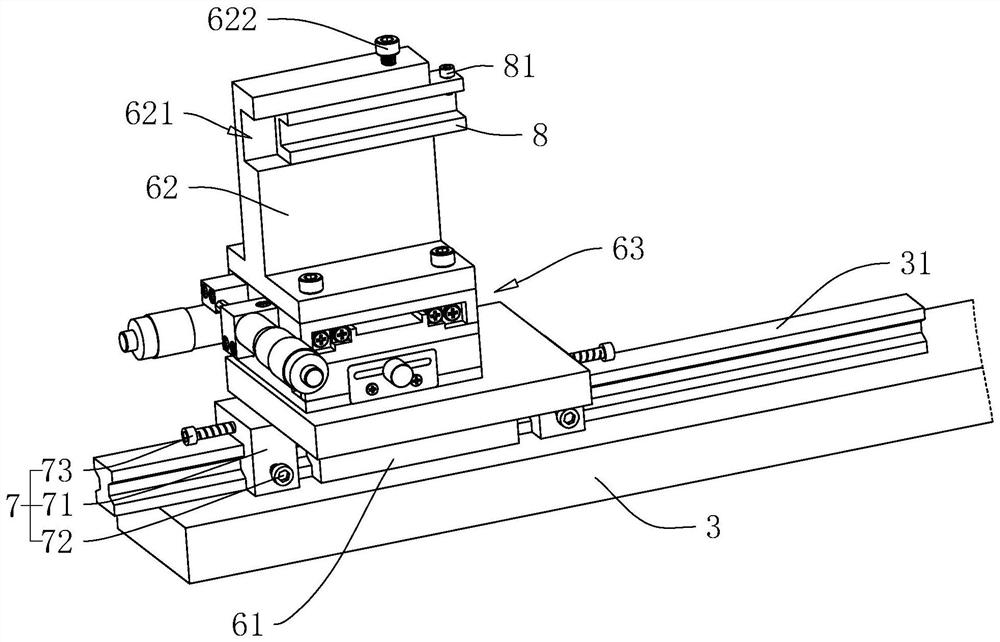 An external tool grinding machine tool