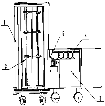 Rotary wardrobe capable of intelligently hanging and matching clothes