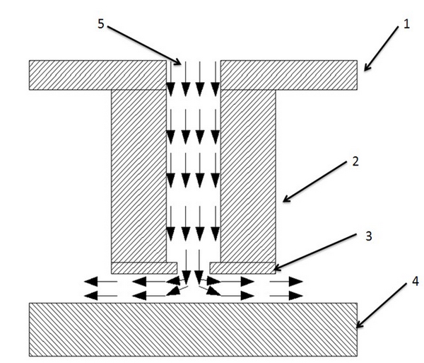 Preparation method of hollow-structured micro-array electrode