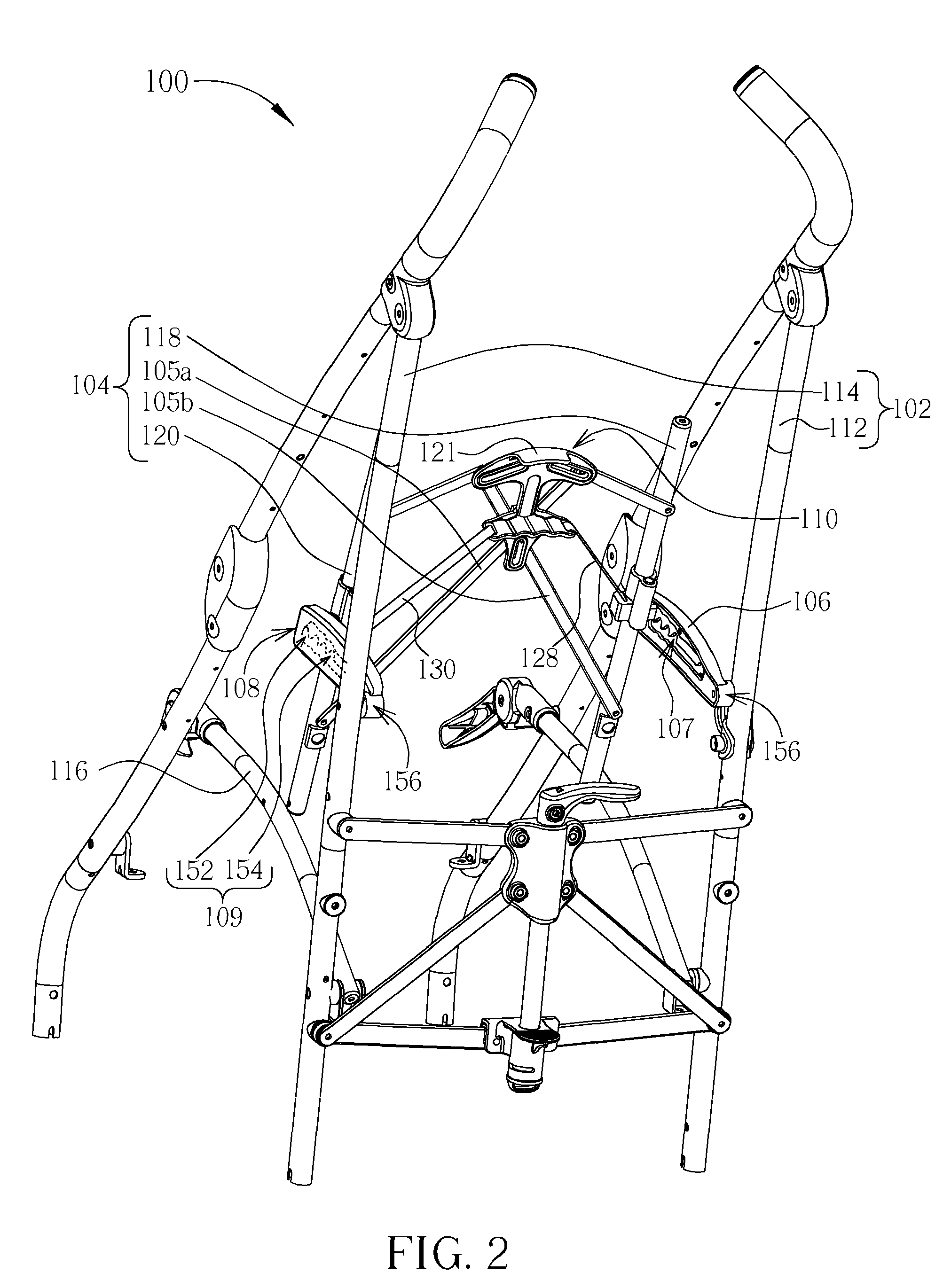 Stroller and backrest recline device thereof